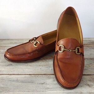 Cole Haan Men's Brown Leather Fairmont Bit Loafers Size 9.5